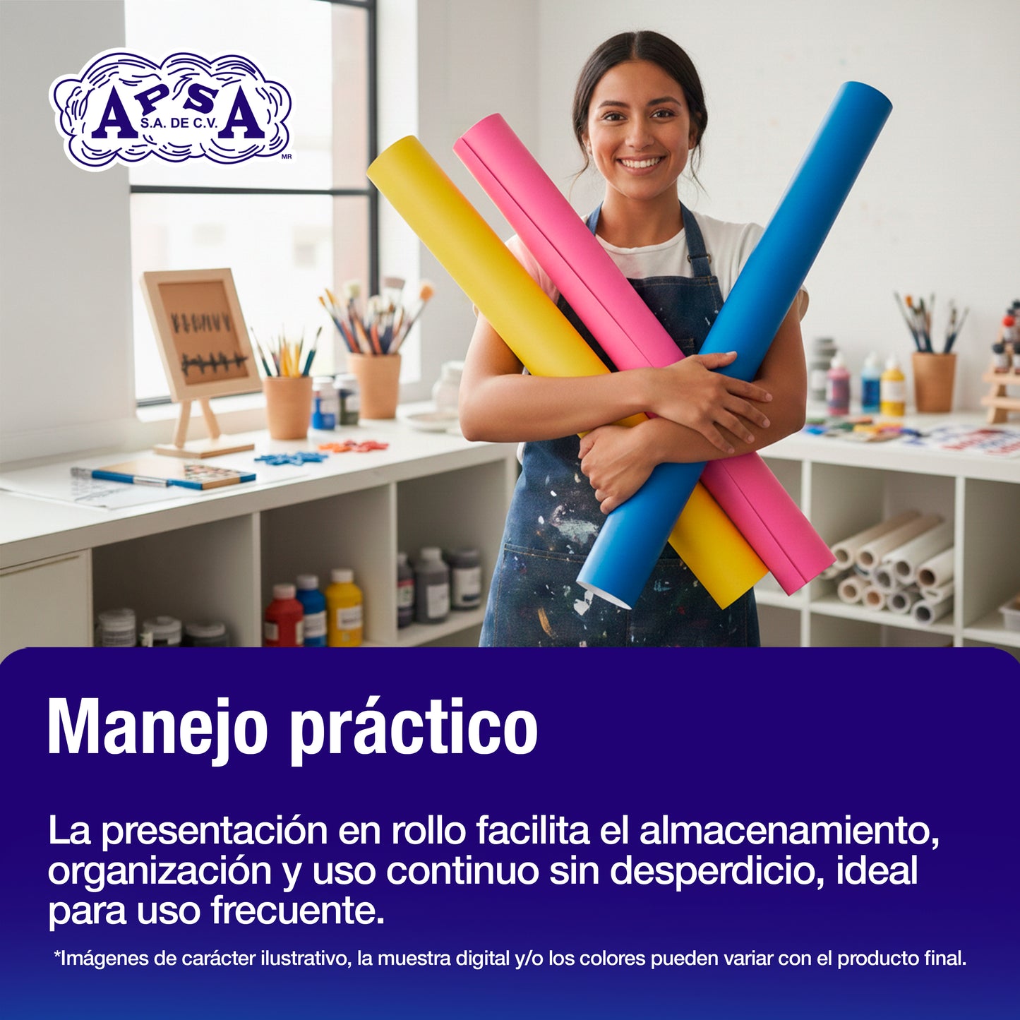 Papel América Naranja | Rollo 70 cm X 25 m