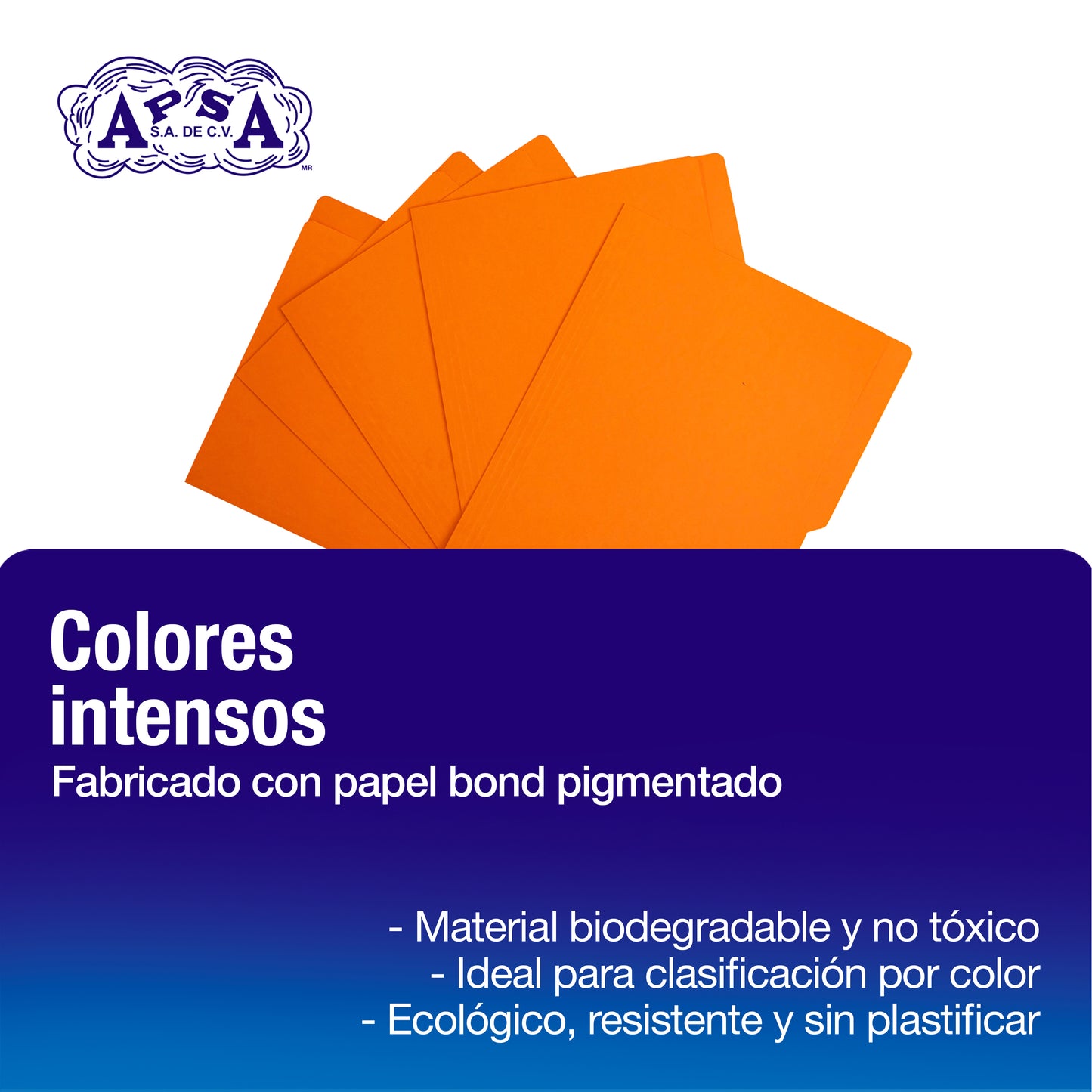 Folder Color Naranja | Tamaño Carta
