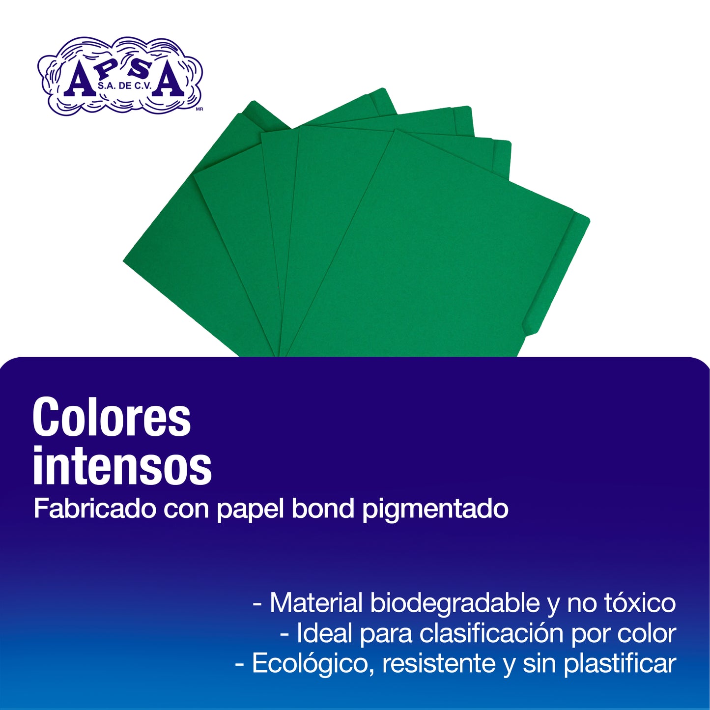 Folder Color Verde | Tamaño Carta