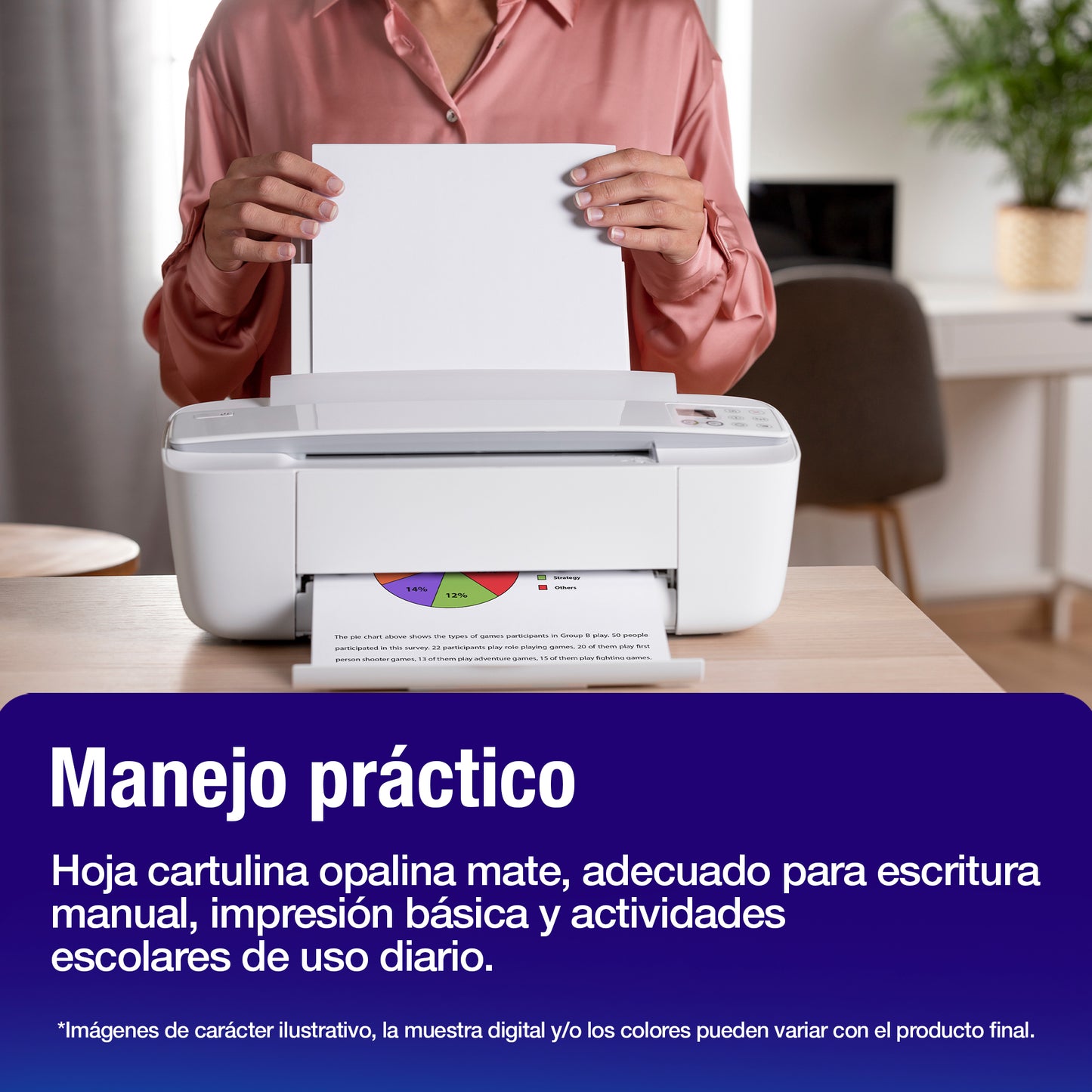 Papel Cartulina Opalina Blanca | Tamaño Carta 200 g