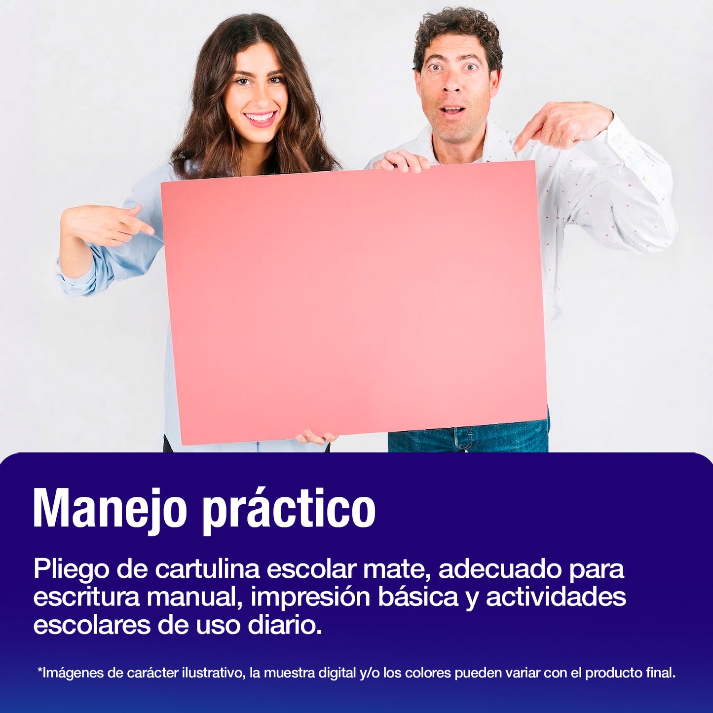 Cartulina Rosa 50 x 65 cm | 500 Piezas