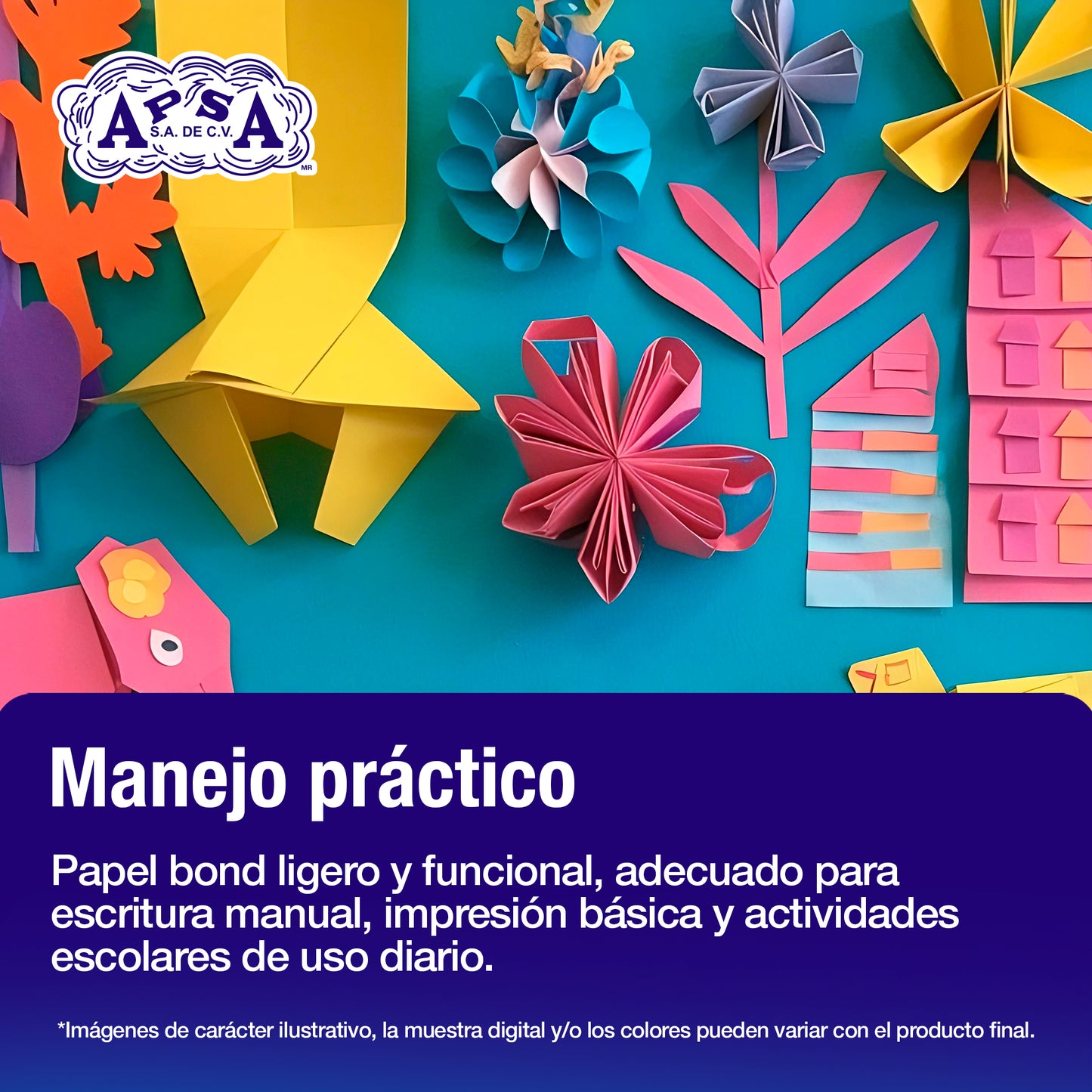 Hojas de Papel Bond Rojo 75 g Tamaño Carta | 100 Hojas