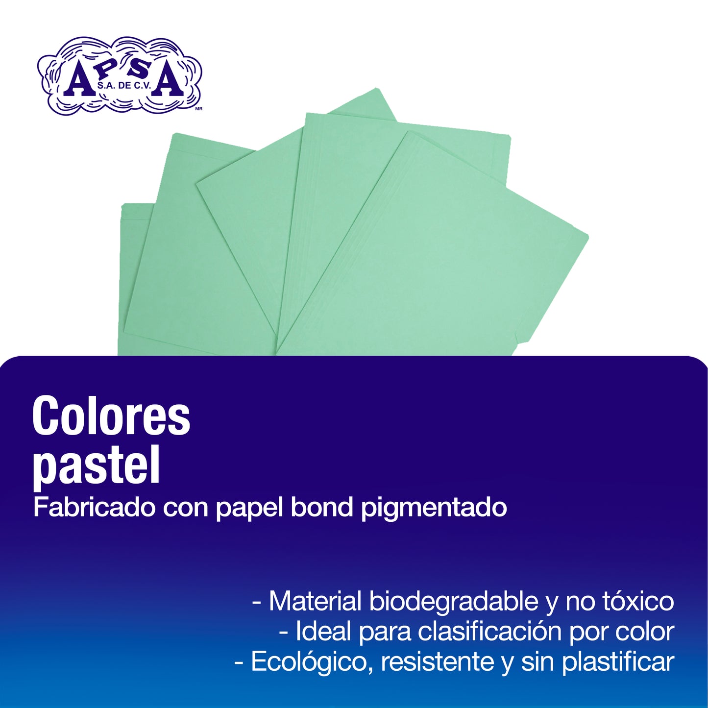 Folder Color Verde Pastel | Tamaño Carta