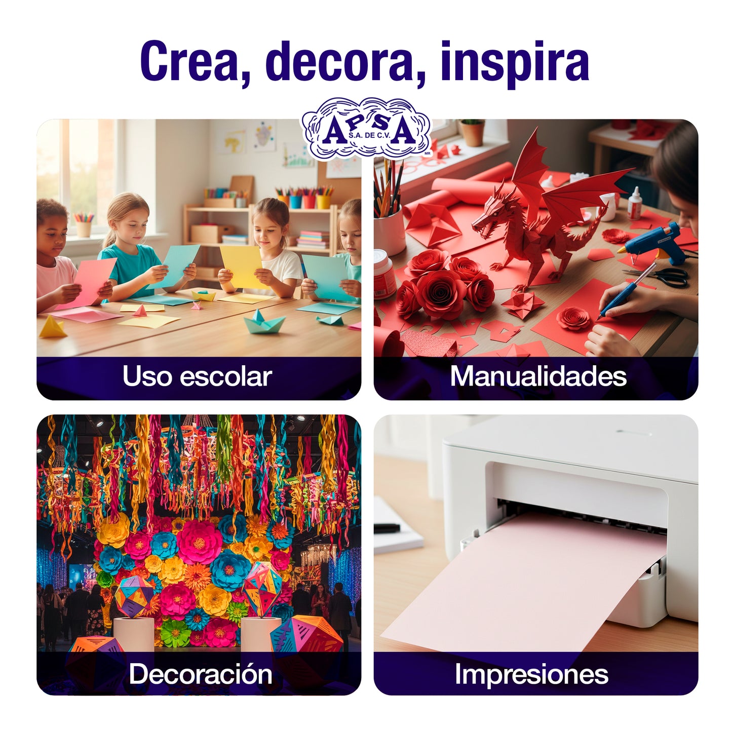 Hojas de Papel Bond Rojo 75 g Tamaño Carta | 100 Hojas