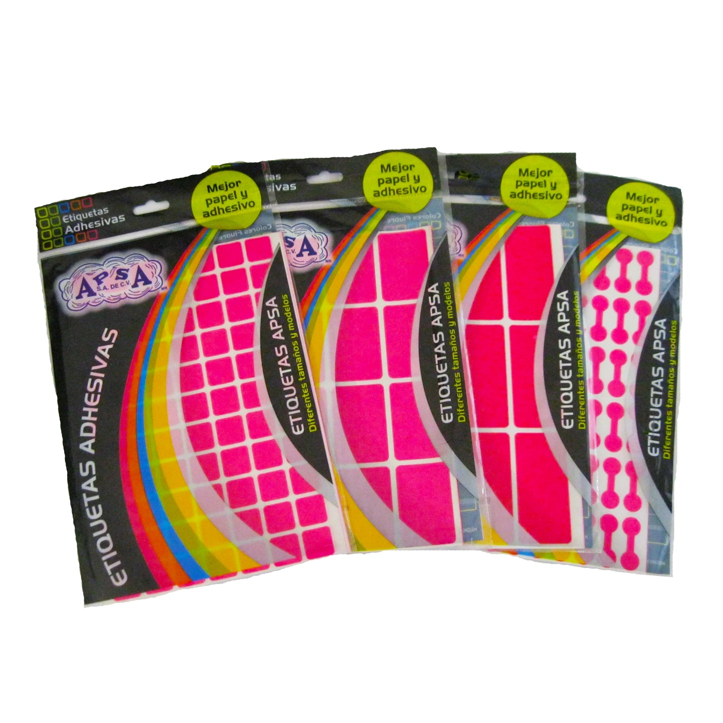 Etiqueta Adhesiva Rosa #13 | 41x67 mm | Caja 70 sobres