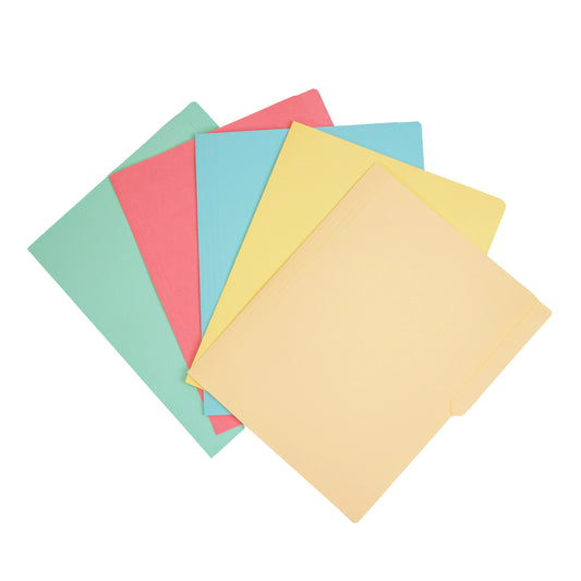 Folder carta y oficio colores pastel