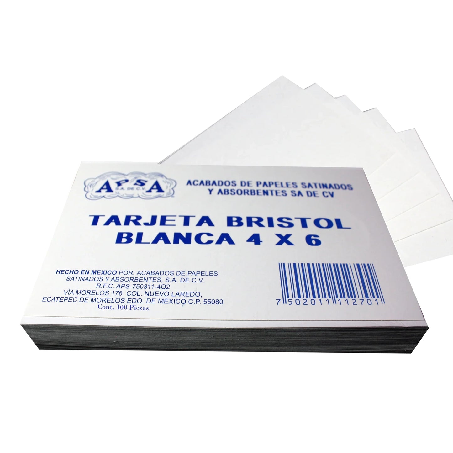 Tarjeta Bristol blanca