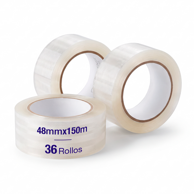 Cintas Autoadheribles Transparentes 48 mm x 150 m | Caja 36 rollos