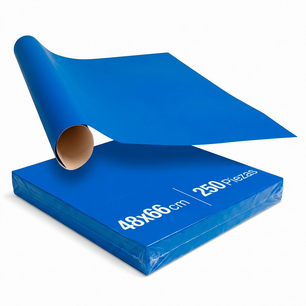 Cartulinas Fluorescentes Azul 48x66 cm | 250 piezas