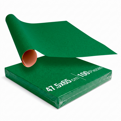 Cartulinas Iris Verde Fuerte 45x66 cm | 100 piezas